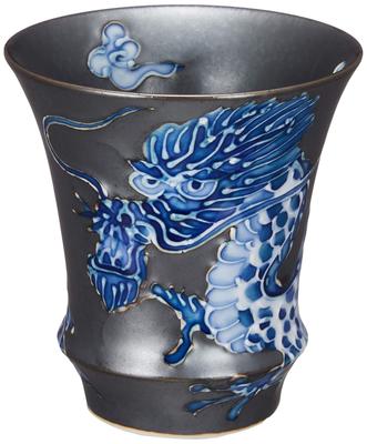 Arita Ware Sake Cup Emperor Dragon Diameter X Height 7cm Capacity 100ml Dishwasher Safe Made In Japan T807 "SAKE GLASS" (Guinomi) - (Inverted Shape) -