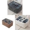 Fabric Storage Basket For Diapers And Clothes With Dividers For Nursery Organization