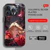 Anime Fullmetal Alchemist Phone Case black IMD Colorful Silver Suitable soft case for iPhone 16 15 14 13 12 11 XS Pro Max