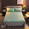1pcs Dormitory Hotel Single Bed Sheets Elegant Geometry Printed Double Bed Sheets Cartoon Home Bedroom Decoration Supplies
