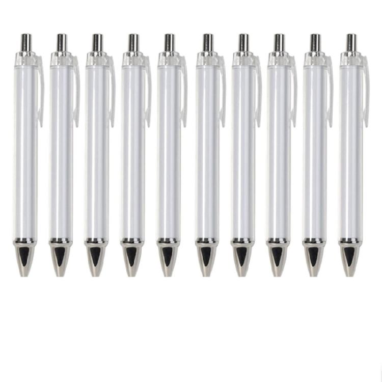 

10Pcs Sublimation Ballpoint Pen for Heat Transfer Retractable Ballpoint Pen Office School Stationery Supplies 1