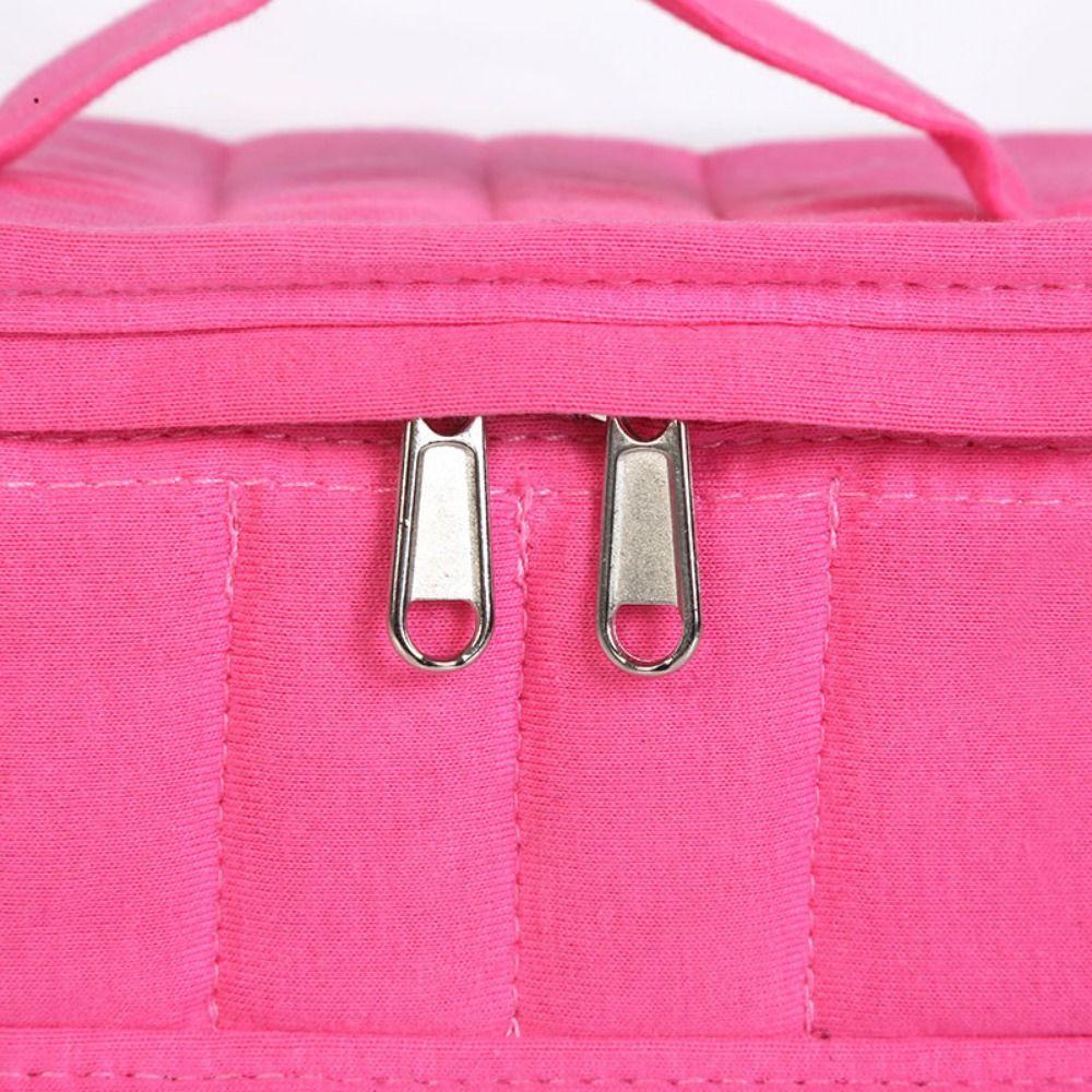 17 Grids Essential Oil Storage Bag Compact Portable Nail Polish Organizer Protective Durable Bottle Storage Case