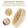 4pcs Boar Bristle Bath Brush Set Body Brush Set Exfoliating Dry Body Brush Facial Massage Brush