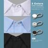 18Pcs Shirt Collar White Black Buttons Extender Multifunctional Spring Adjustment Button Jeans Elastic Extension Buckle