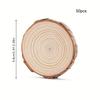 40Pcs 4-6cm Unfinished Predrilled Natural Wood Slices Circles for DIY Craft Woodburning Christmas Rustic Wedding Ornaments