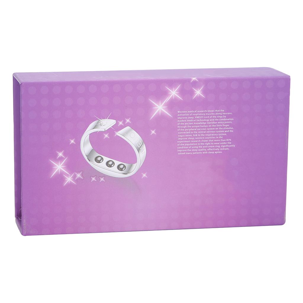 Anti Snore Ring Magnetic Therapy Acupoint Press Anti Snoring Device Ring for Health Care (M)