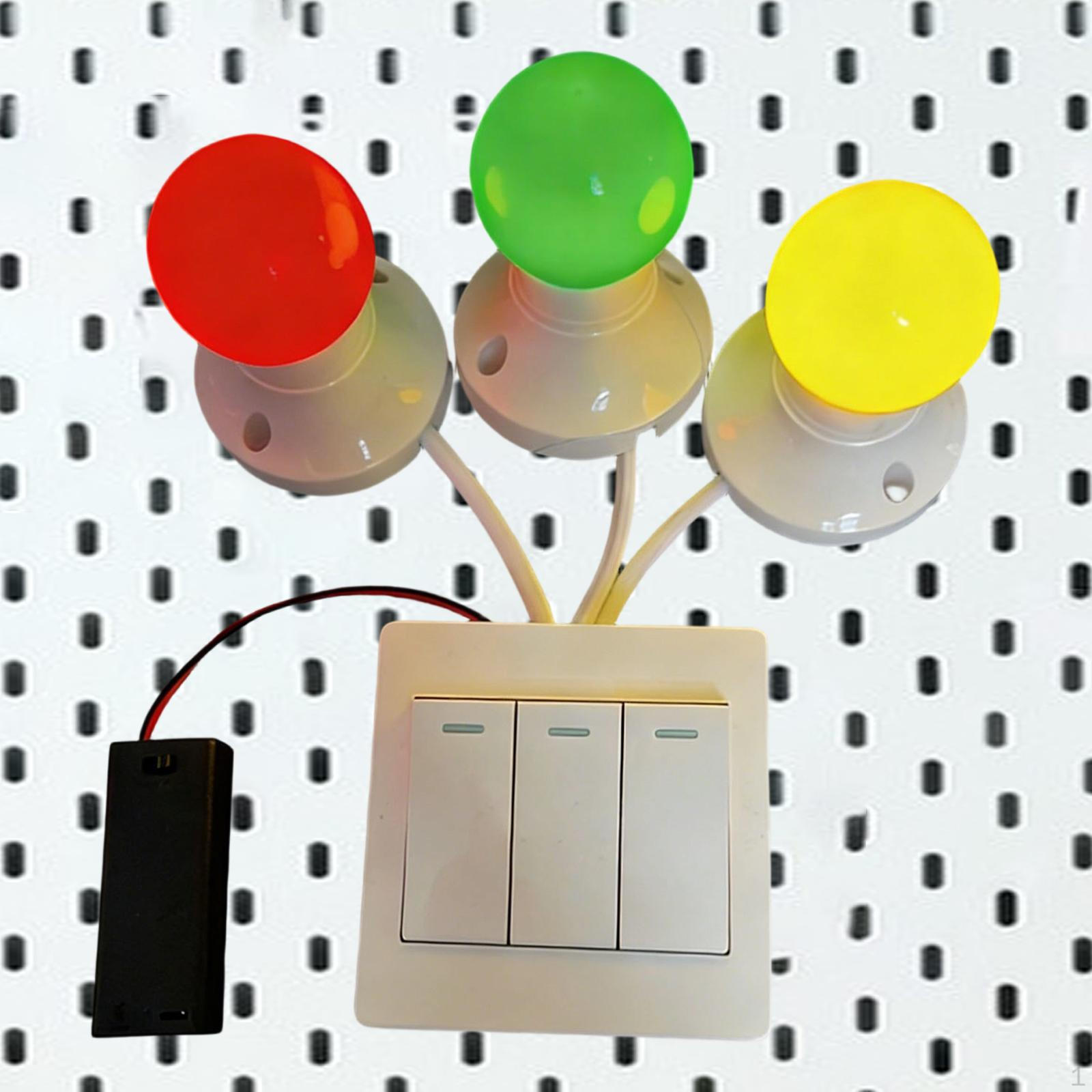

Sensory Board Part for Busy Play Interactive Lights Accessory Educational Fine Motor Skills red yellow Green