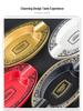 Elegant Dual Slot Melamine Cigar Ashtray - Lightweight and Portable Smoking Accessory