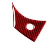 Red Carbon Fiber Interior Steering Wheel Button Cover Trim For Tesla Model Y/3