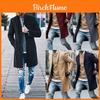 Eleganter Herren-Reversmantel Trenchcoat Mit Klassischem Revers mit Kerbe Und Knopfleiste