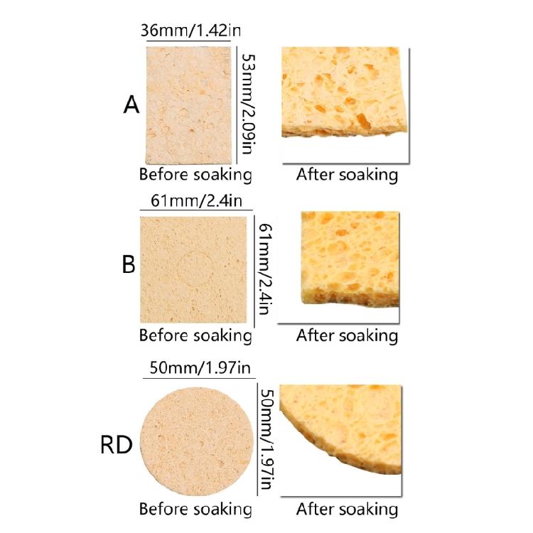 5Pcs Soldering Sponge Cleaning Sponge Replacement Industrial Sponge For Soldering Table Cleaning Wire Scrubbers