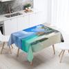Nature Scenery Tablecloth Beach  Printed  Party Restaurant Table Decoration Stain Resistant & Waterproof