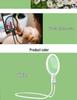 Sank 8039-6 Neck-Hanging Rechargeable LED Magnifier with 24 Lights, 130mm HD Lens, Round Frame Reading Stand