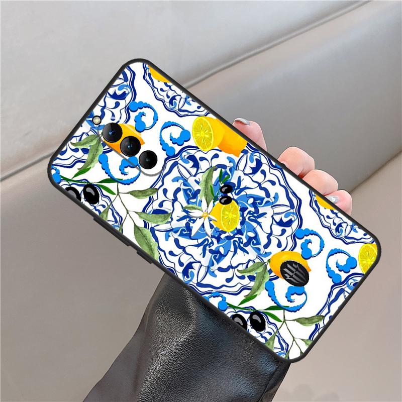 Mediterranean Lemon Case For ZTE Nubia Red Magic 8 9 10 Pro Plus 8S 9S Pro 6 7 6S 7S 5G 6R RedMagic 10 Air Cover