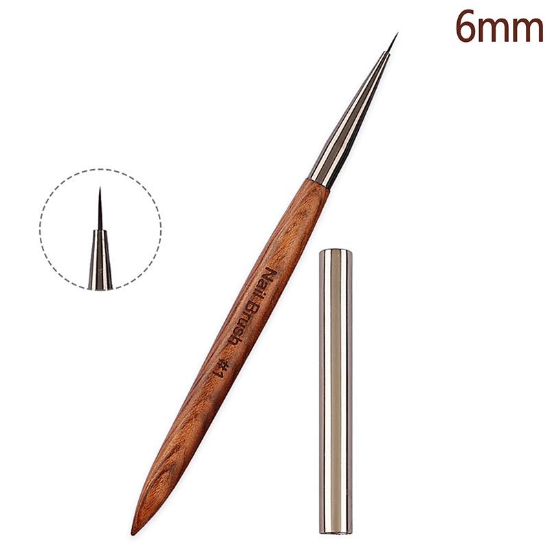 1Pcs Manicure Pen Sandalwood Rod Pull Line Painting Flower Hook Line Painting Gradient Smudge Light Therapy Brush Nail Art Tools