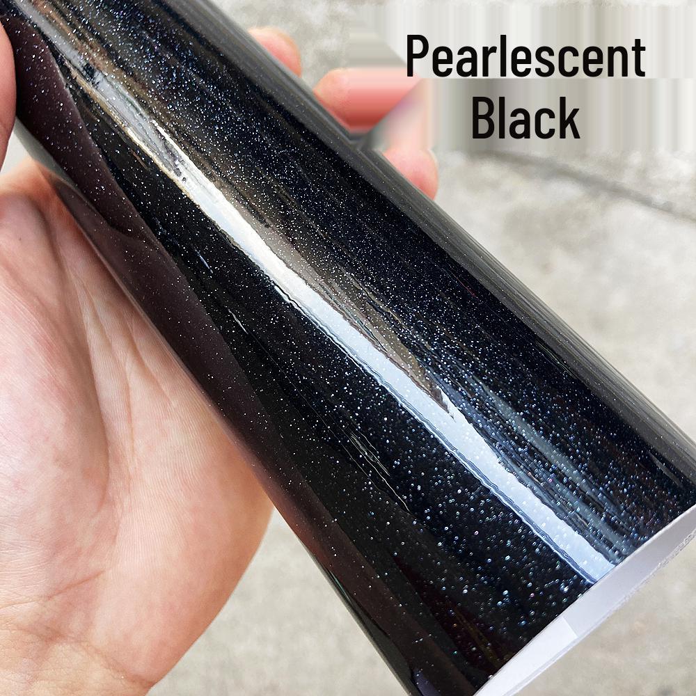 Gloss Black Car & Motorcycle Wrap - Crystal Piano Finish