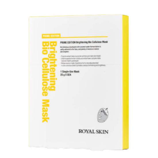 

Royal Skin Prime Edition Brightening Bio Cellulose Mask (25g x 5 Sheets) – Radiance Boosting Hydrogel Facial Mask Set