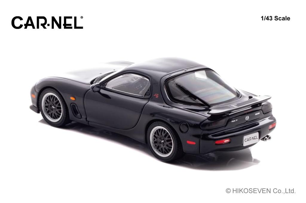 Hiko Seven CARNEL Scale Mazda Type RZ 1998 Brilliant Black Finished Product CN439813 1/43 RX-7 (FD3S)