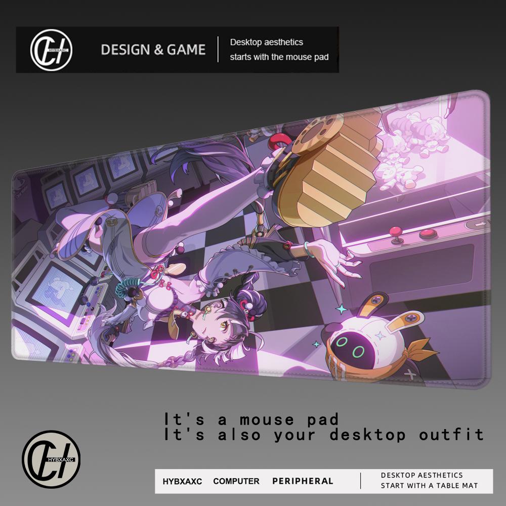 HYBXAXC New Role Pretty Zenless Zone Zero Dialyn Mouse Pad Kawaii Anime Girl ZZZ Mousepad PC Non-slip Keyboard Pad Cute Desk Mat