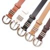 Women's Alloy Buckle Belt for Jeans & Casual Pants Korean Commuter Style 1.9cm Width High-grade Quality