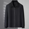 Men's Detachable Collar Wool Blend Jacket