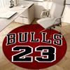 Personalized Chicago Bulls Round Chair Office Rug - Perfect for Mat, Office Chair & More - Ideal Gift for Birthdays and Holidays