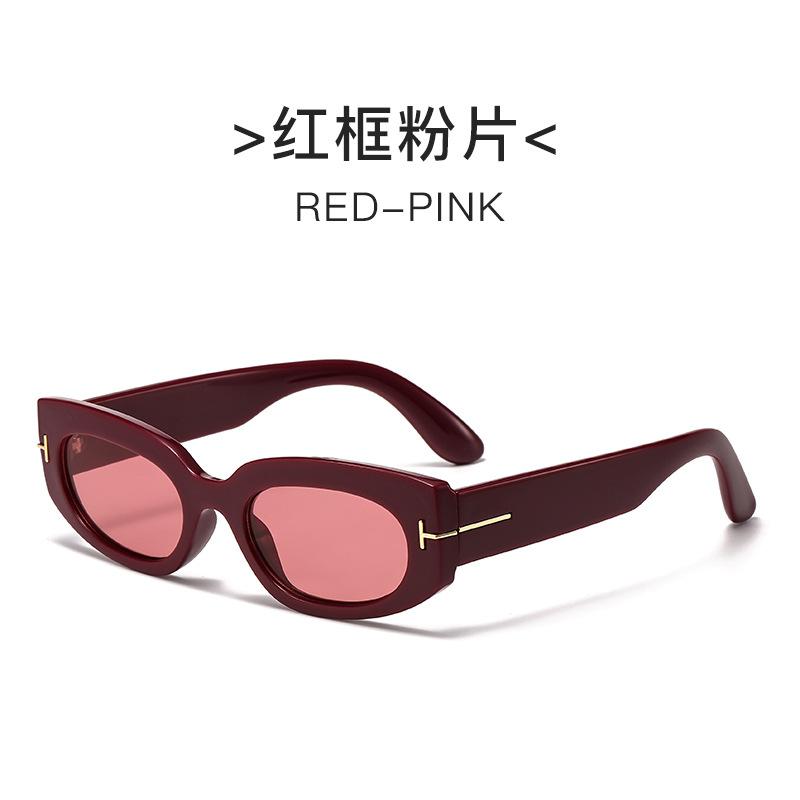 New Vintage Oval Sunglasses Woman Luxury Brand Small Rectangle Sun Glasses Female Small Ellipse Eyewear Uv400