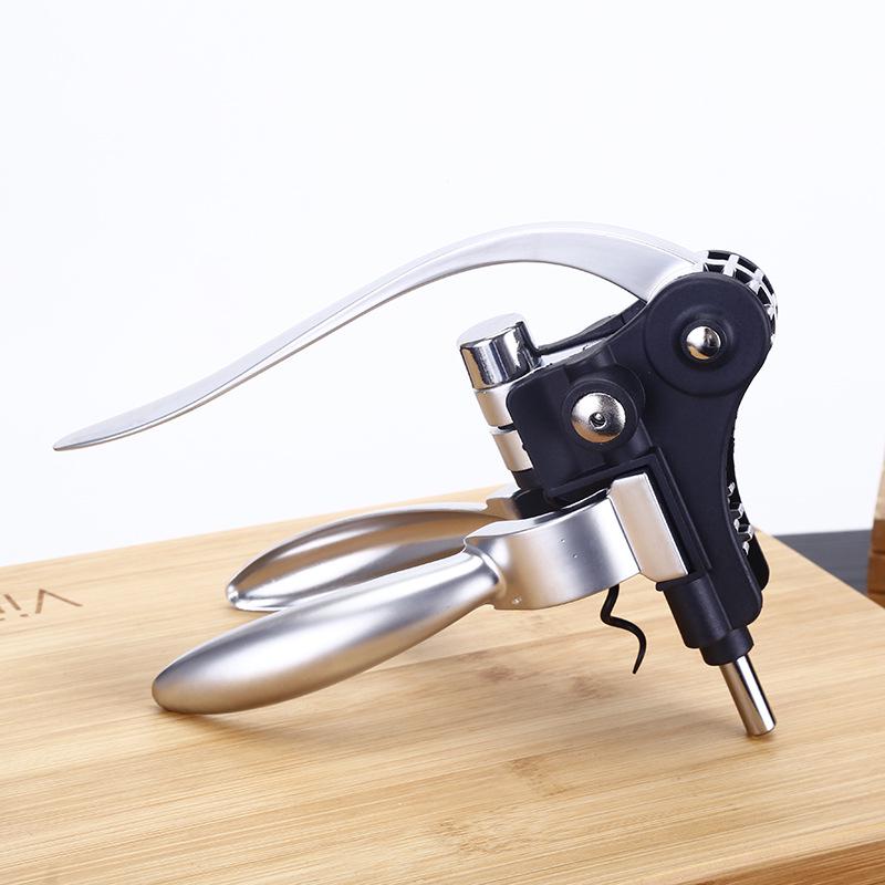 High-End Multifunctional Wine Opener Set with Solid Wood Box, 7-Piece, Custom Logo Available