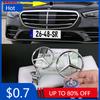Car Sticker 1pcs Mercedes Benz Emblem Star Bonnet Car Hood Front Logo for Mercedes E S Class W204 W211 W205 W212 W203 W213 Acces