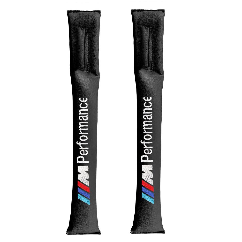 

2pcs PU Leather Car Seat Gap Filler Seats Leak Stop Pad Leak Pads For BMW M Performance E46 E60 F30 E90 Serie Auto Accessories 2pcs