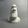 Moai Stone Statue Figure Plaster Statue Table Decoration Ornaments Creative Abstract Artwork Moai Sculpture Room Aesthetic Decor