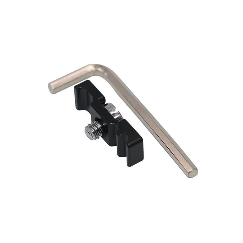 DSLR Camera Cable Clamp Portable Cage L Plate Fitting Wire Clip Organizer Kit with 1/4 Inch Screw Tether Clamp Cable Block Lock