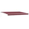 Manual Retractable Awning Burgundy Red 4 * 3.5 M