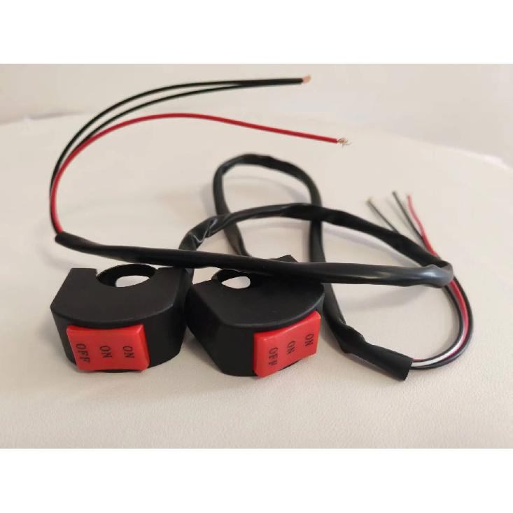 Motorcycle Parts Modification Handlebar Switch, Spotlight Waterproof Switch, High And Low Beam Switch Electronics Accessories 2PCS Switch