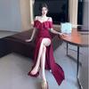 Sexy evening dress skirt women's new banquet light luxury niche high-end temperament celebrity noble annual meeting host