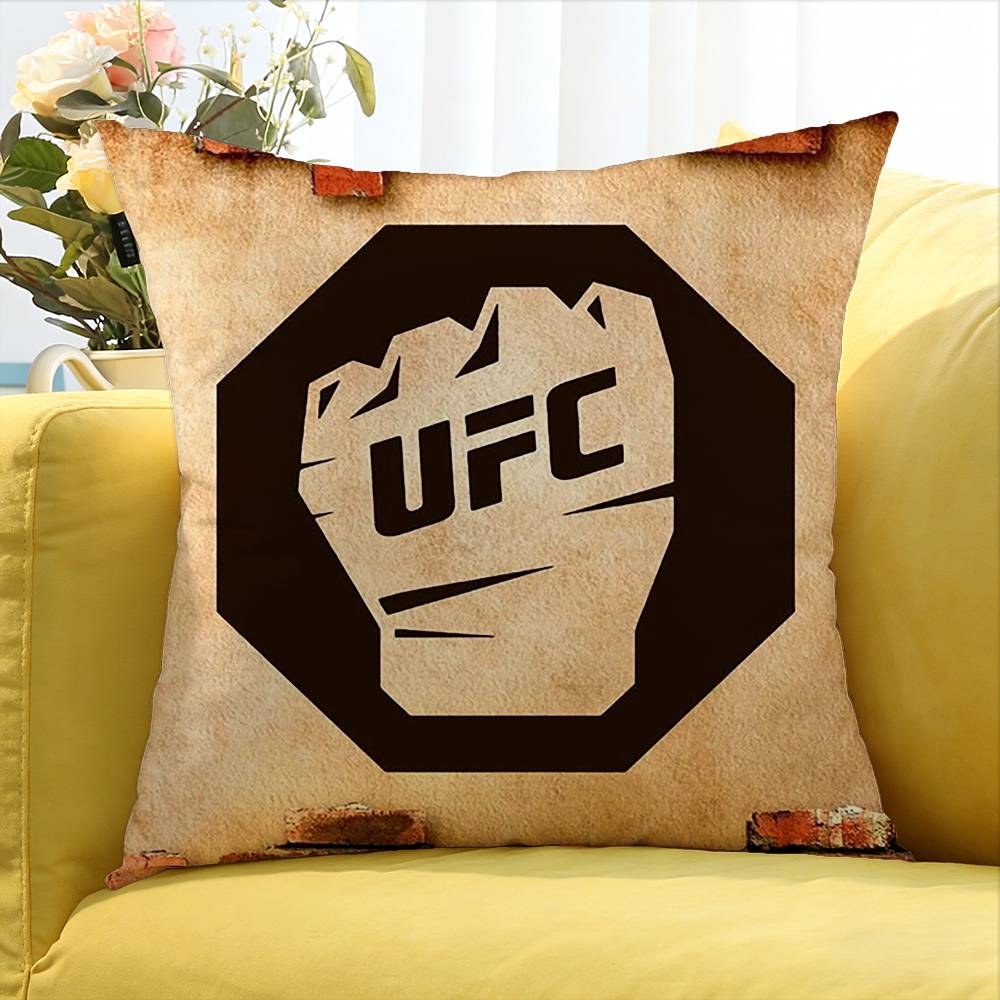 Housse de coussin carrée Combat UFC Logo Différentes Tailles Pour Décoration de Voiture Maison Chambre à Coucher
