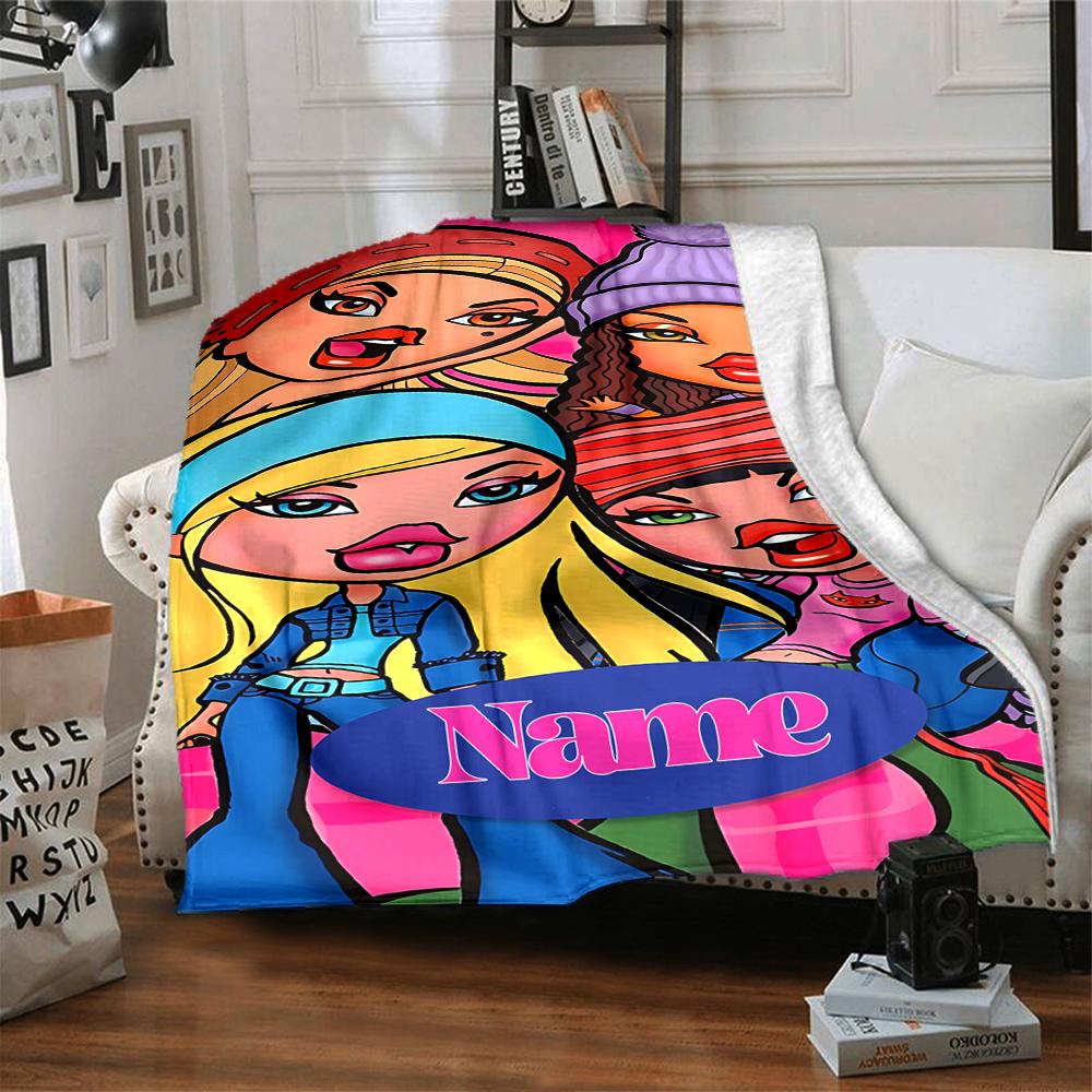 Custom Name Starlit Fashion Journey blanket for Couch & Bed, Plush Cozy Fuzzy Blanket Super Soft & Warm Blankets for Fall and Winter. 0908149