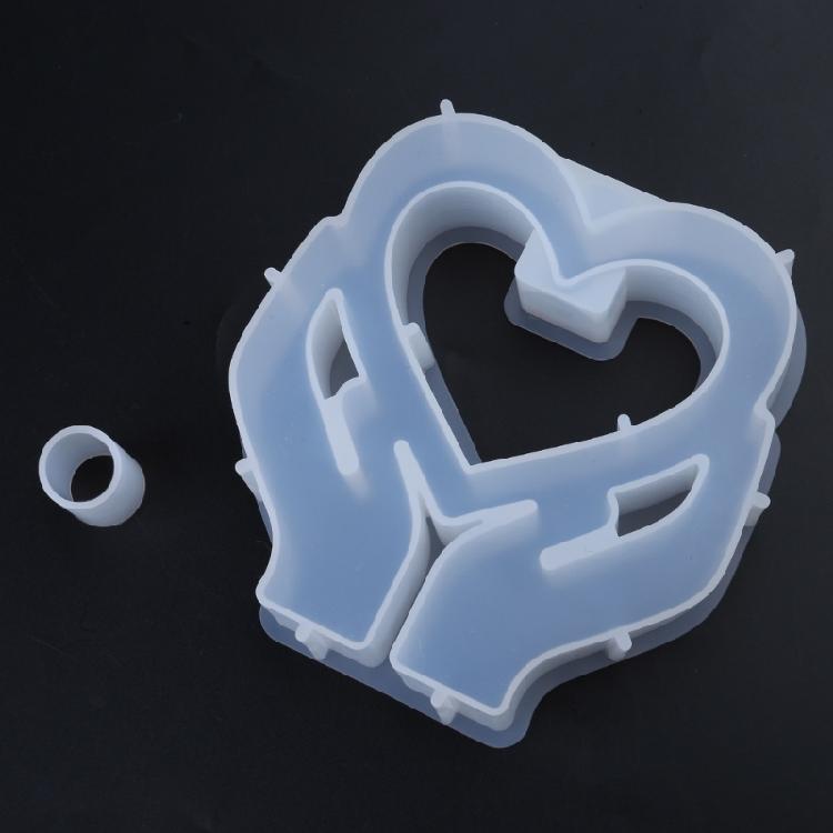 Silicone Resin Molds Charm Heart Small Vases Moulds Home Decors Craft Mold Making Small Vase Perfect for Plant Lovers