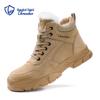 LanOuDun Men's Winter Warm Steel Toe High-Top Safety Work Boots