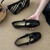 Fufeng Ancient Flat Bottom T-buckle Fashion Single Shoes Women's Autumn New Round Head Mary Jane Shoes