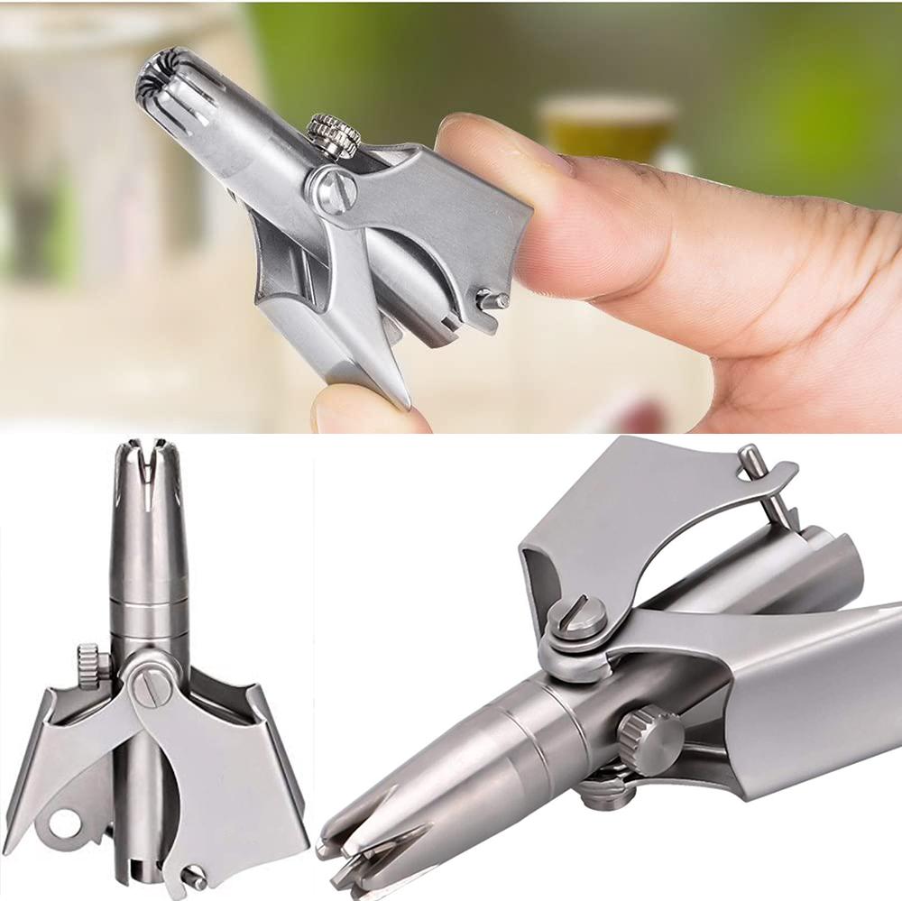 Nose Hair Trimmer for Men Stainless Steel Manual Shaver Suitable For Nose Hair Razor Washable Portable Nose Hair Trimmer 1set