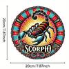 Iron Wall Art Scorpio Zodiac Sign Retro Home Decor Scorpion Constellation Metal Wall Decor