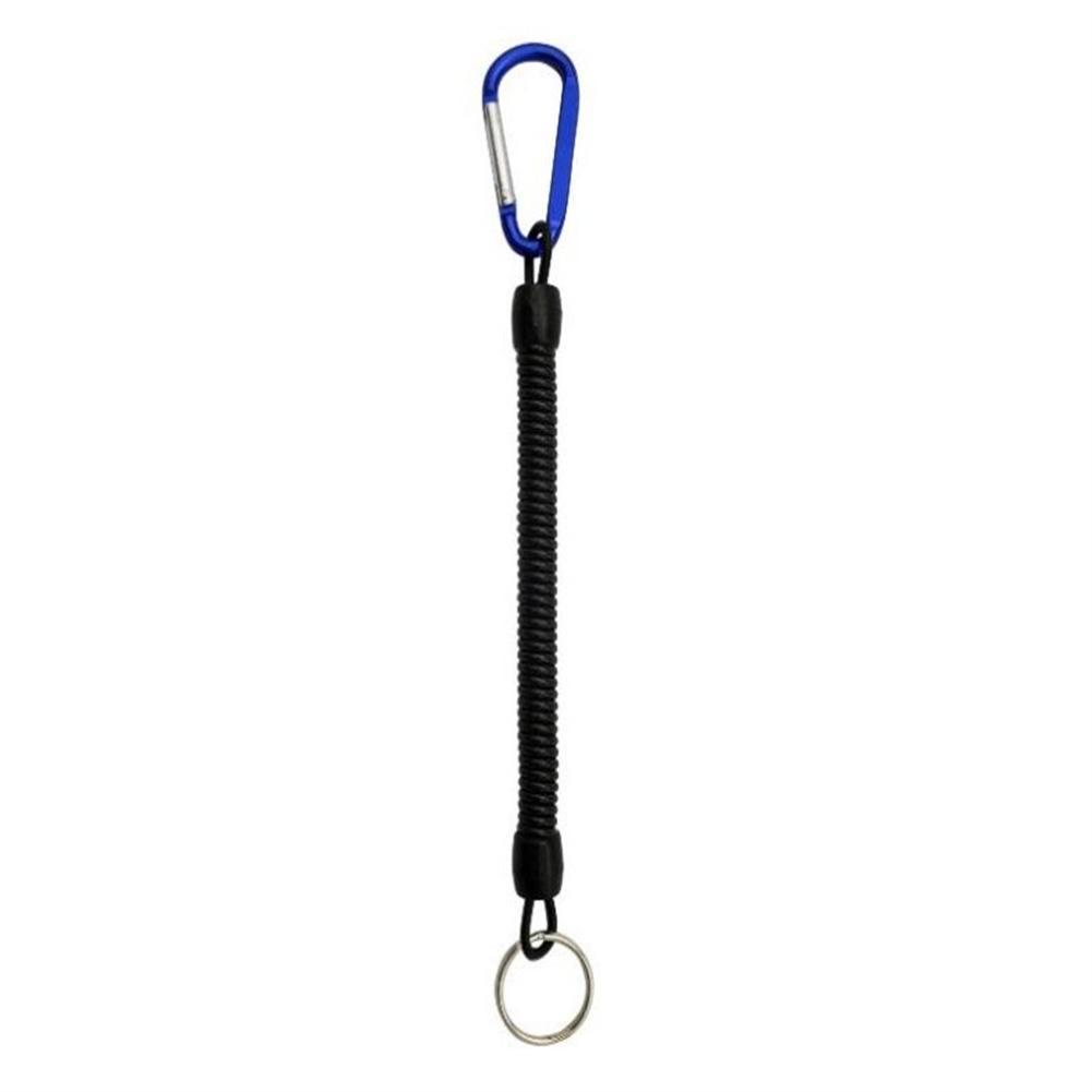 Portable Carabiner Telescopic Spring Rope Anti-rust Anti-drop Buckle Tool (18cm Thick)