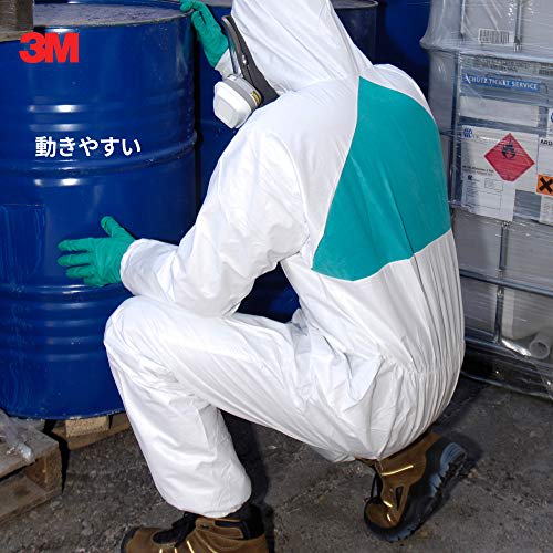 3M Chemical Protective Clothing 4520 L, Lightweight Breathable EN Standard Compliant (Type 5/6)