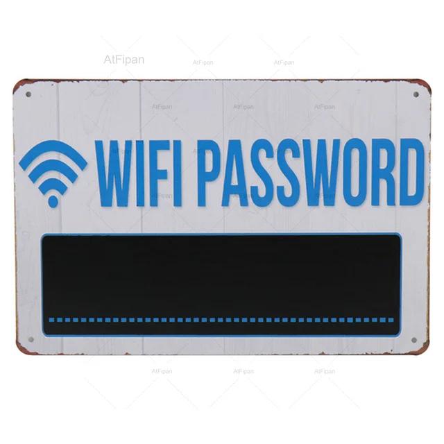 Vintage Tin Sign Home Is Where The Wifi Is Retro Metal Plate Wall Decoration for Cafe Bar Pub Club  Welcome Free Wifi