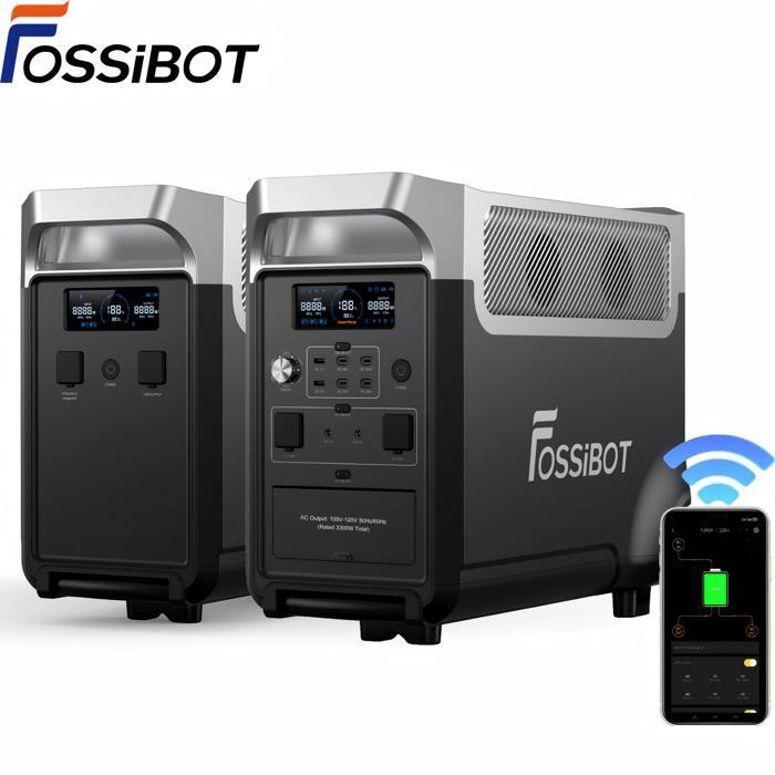 FOSSiBOT F3600 Pro Portable Power Station + 1x FB3840 Expansion Battery LiFePO4| 7680Wh Solar Generator| APP/RV/Camping