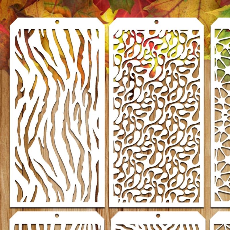 Reusable Artistic Template Craft Tool With Quality PET Materials Precisions Cut For Multiple Surfaces Decoration Project