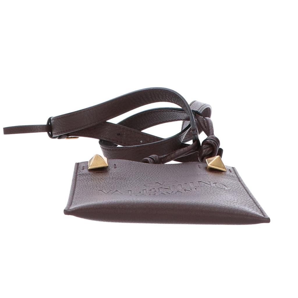 Valentino Garavani [Excellent Condition] VY0P0T06ZBT Leather Studs Mini Shoulder bag BrownUsed