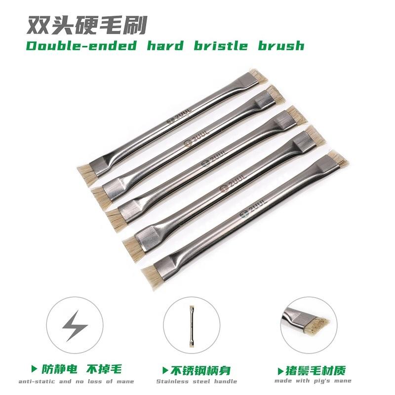 High-Temperature Anti-Static Double Head Cleaning Brush for Mobile Phone PCB BGA Repair Industrial & DIY Customizable