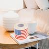 4 Rolls American Flag Toilet Paper, 3-Ply Patriotic Tissue for Bathroom Decor, 150 Sheets Per Roll, Ideal for Celebrations and Everyday Use